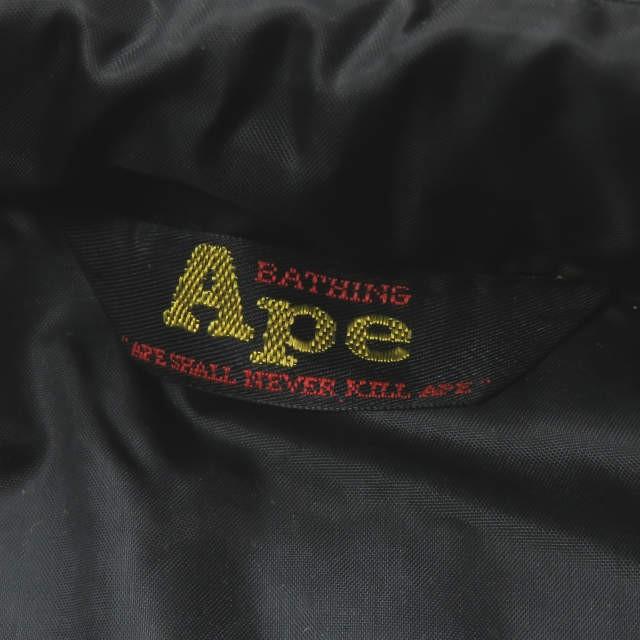 ア ベイシング エイプ A BATHING APE 日本製 ロゴプリントナイロンジップアップジャケット M ブラック BAPE GENERAL ライン 初期 アウター |  | 02