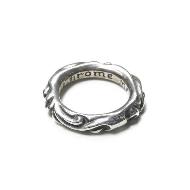 クロムハーツ CHROME HEARTS Scroll Band スクロールバンドリング 12号 シルバー 指輪 アクセサリー | 