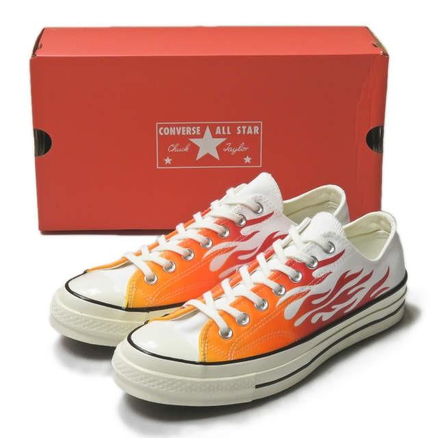 CONVERSE CT70 CHUCK TAYLOR ALL STAR 1970 OX 165029C US8.5 27cm WHITE FLAME s15357 LOOP