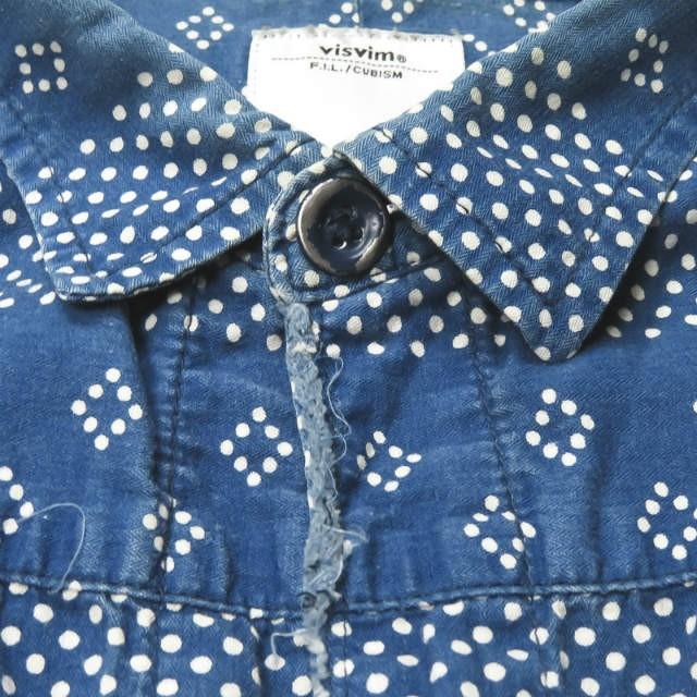 ビズビム visvim 日本製 14SS KERCHIEF DOTS TUNIC SHIRT カーチフドットチュニックシャツ