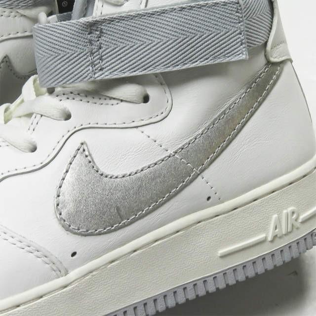 ナイキ NIKE AIR FORCE 1 HIGH RETRO QS エアフォース1レトロクイックストイラク 743546-101 US8.5(26.5cm) グレー/ホワイト スニーカー シューズ |  | 10