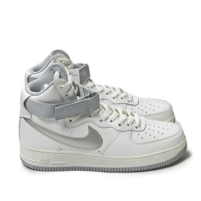 ナイキ NIKE AIR FORCE 1 HIGH RETRO QS エアフォース1レトロクイックストイラク 743546-101 US8.5(26.5cm) グレー/ホワイト スニーカー シューズ |  | 03