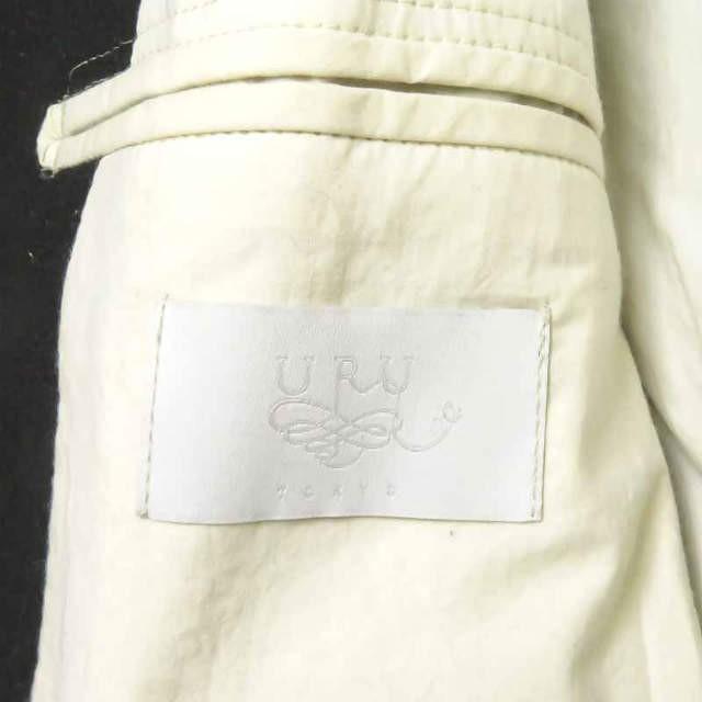 ウル URU 18AW 日本製 BELTED JACKET ウールベルテッドジャケット 18FUJ09 2 ダークパープル ハーフコート アウター |  | 02