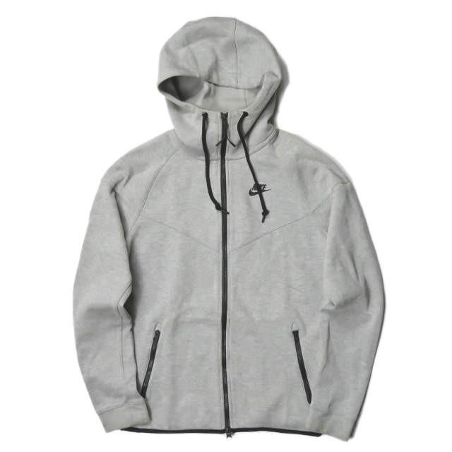 ナイキ NIKE TECH FLEECE 1.0 WINDRUNNER JKT テックフリース 1.0 ウインドランナー 545279-065 S グレー パーカー スウェット トップス｜looponline