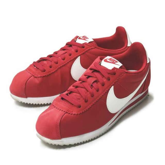 ナイキ NIKE CLASSIC CORTEZ NYLON クラシック コルテッツ ナイロン 807472-611 US7(25cm) GYM RED/WHITE スニーカー シューズ｜looponline