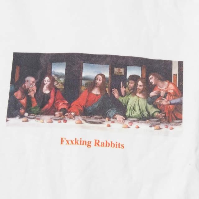 エフアールツー Fr2 Last Supper T Shirts 最後の晩餐 Tシャツ M ホワイト Fxxking Rabbits 半袖 Tee トップス S Loopヤフーショッピング店 通販 Yahoo ショッピング