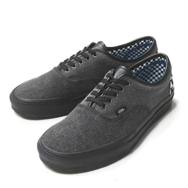 ヴァイナルアーカイブ バンズ Vainl Archive X Vans 別注 Authentic Black Denim オーセンティック ブラックデニム Us10 5 28 5cm チェッカーボード S Loopヤフーショッピング店 通販 Yahoo ショッピング