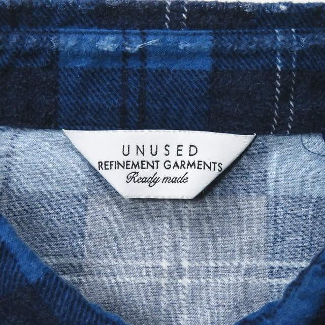 アンユーズド UNUSED 19AW 日本製 damage check nel shirt ダメージ
