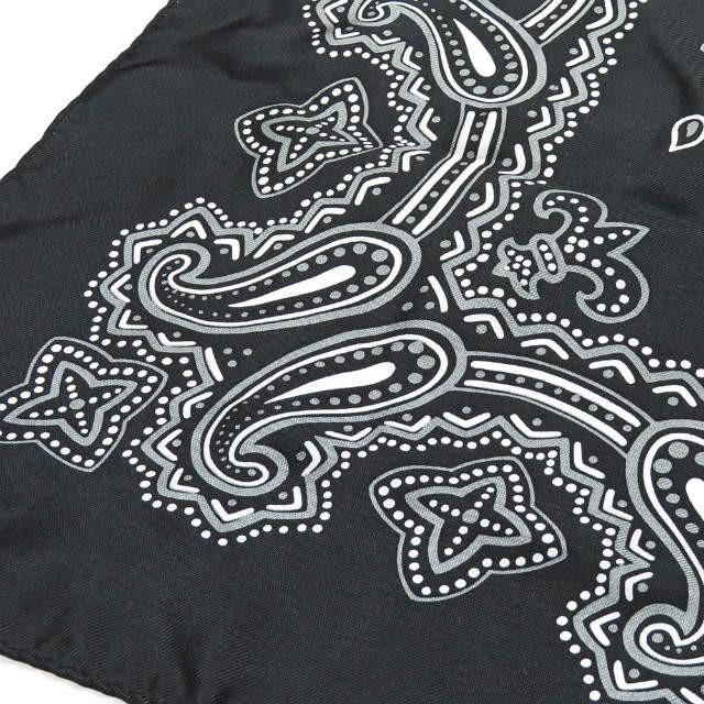 アンユーズド UNUSED シルクペイズリーバンダナ UH0489 ブラック