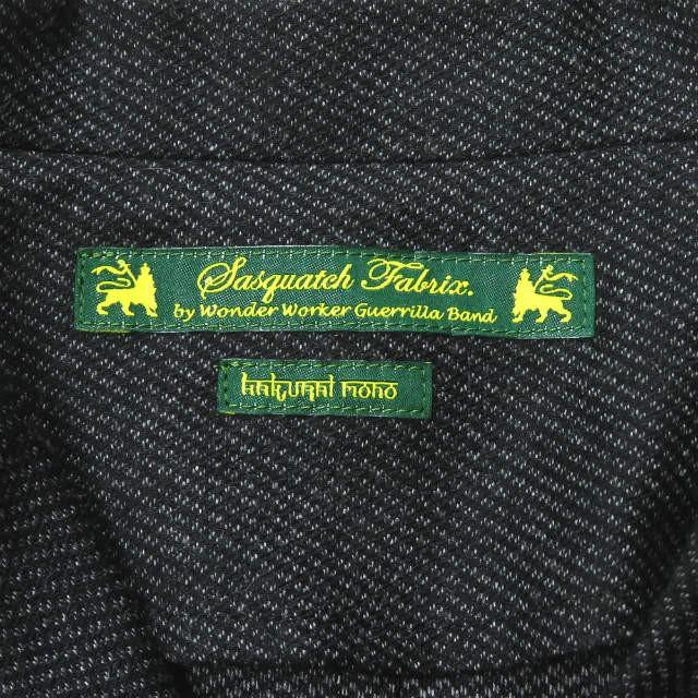 Sasquatchfabrix 19ss カンフーシャツ ストライプ SASQUATCHfabrix. - Sasquatch fabrix 19ss カンフーシャツ