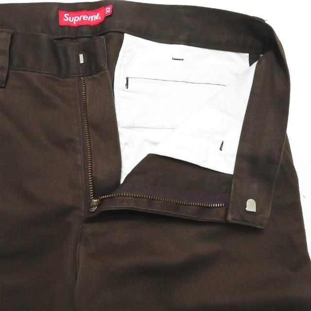 Supreme ワークパンツ 32 ブラウン 美品 シュプリーム Supreme Work Pant ポリエステル/コットンツイル
