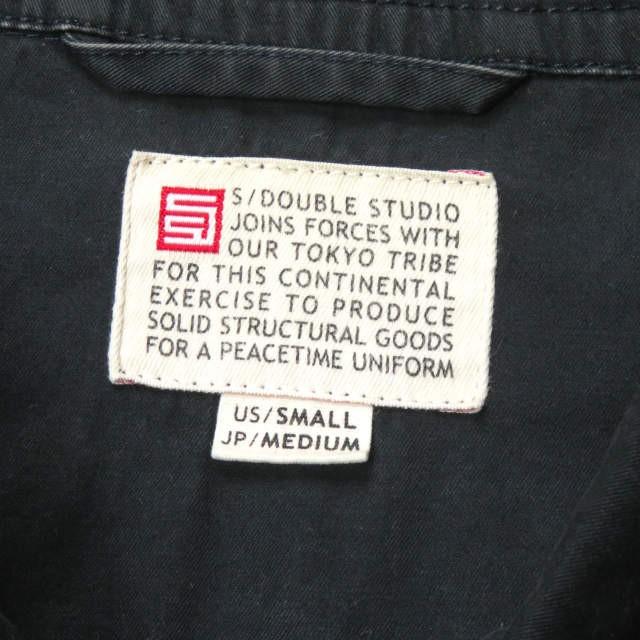 エスダブル S/DOUBLE 日本製 コットンワークジャケット 1140603 US/S JP/M ネイビー ダブルポケット ブルゾン ミリタリー アウター |  | 02
