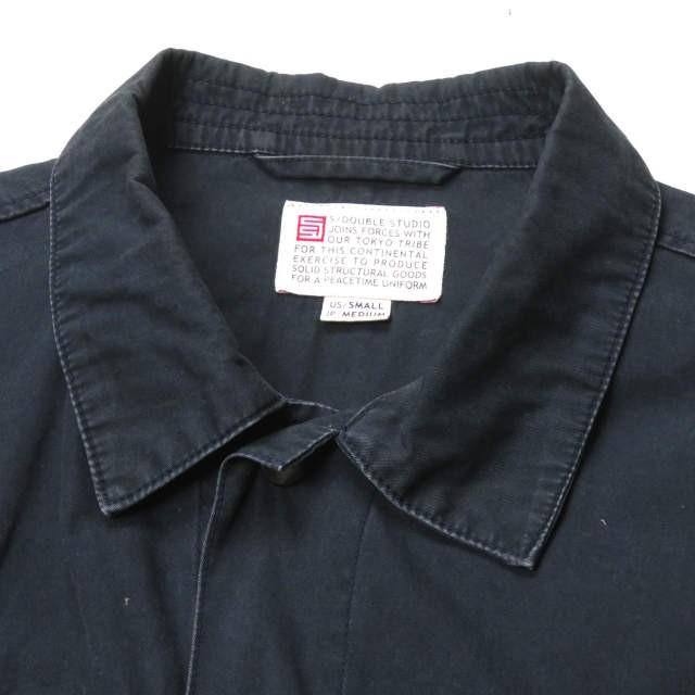 エスダブル S/DOUBLE 日本製 コットンワークジャケット 1140603 US/S JP/M ネイビー ダブルポケット ブルゾン ミリタリー アウター |  | 03