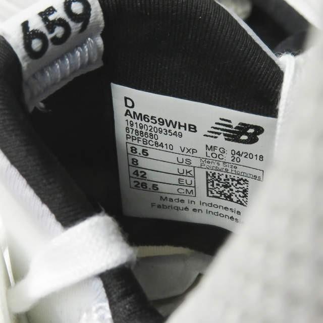 ニューバランス NEW BALANCE AM659 US8.5D(26.5cm) ホワイト
