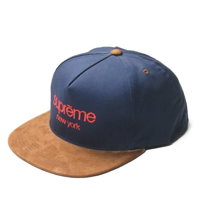 シュプリーム Supreme アメリカ製 15AW Classic Logo Suede Visor 5 