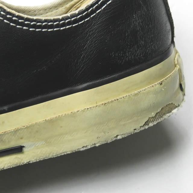 CONVERSE コンバース レザー ALLSTAR OX ブラック 15866 コンバース CONVERSE LEATHER ALL STAR OX レザー オールスター