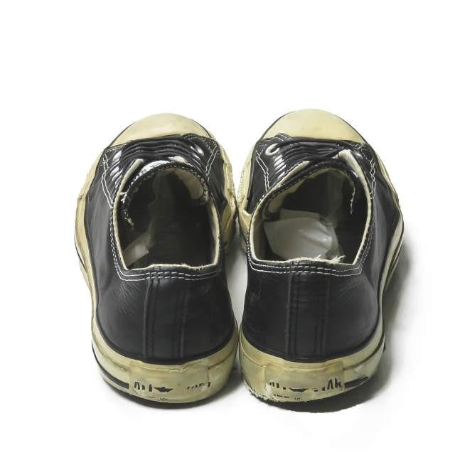 CONVERSE コンバース レザー ALLSTAR OX ブラック 15866 コンバース CONVERSE LEATHER ALL STAR OX レザー オールスター