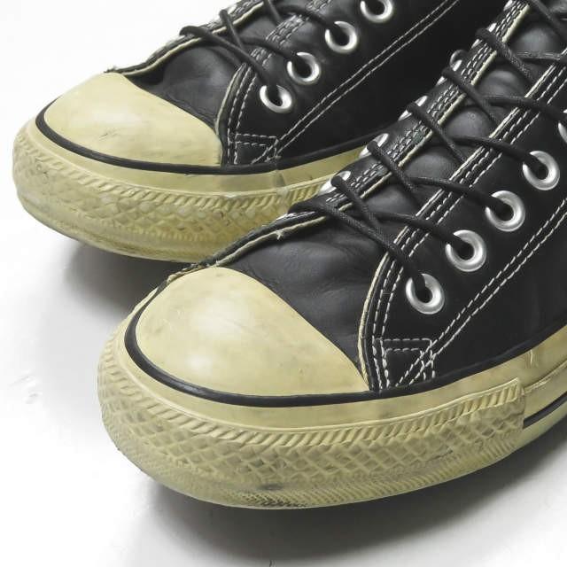 CONVERSE コンバース レザー ALLSTAR OX ブラック 15866 コンバース CONVERSE LEATHER ALL STAR OX レザー オールスター