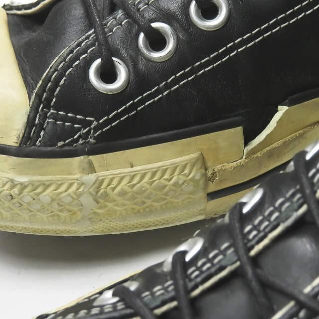 CONVERSE コンバース レザー ALLSTAR OX ブラック 15866 コンバース CONVERSE LEATHER ALL STAR OX レザー オールスター