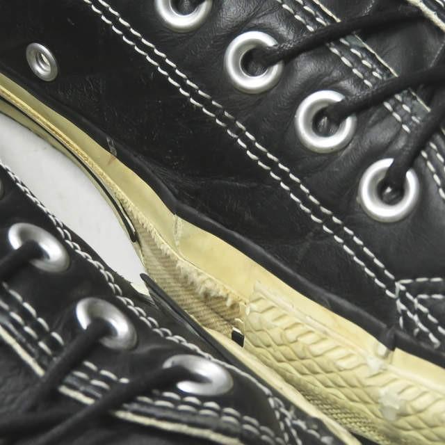 CONVERSE コンバース レザー ALLSTAR OX ブラック 15866 コンバース CONVERSE LEATHER ALL STAR OX レザー オールスター
