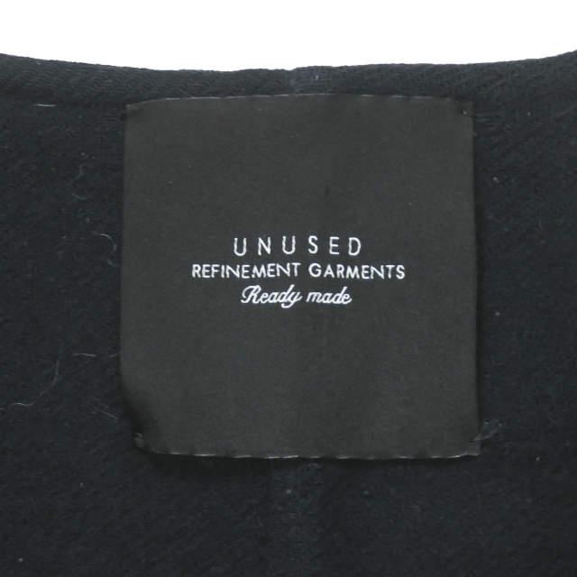 UNUSED アンユーズド 16AW 日本製 Collarless Coat BIGシルエット ウールノーカラーストラップコート US1213 4 ネイビー ☆☆s16312 |  | 02