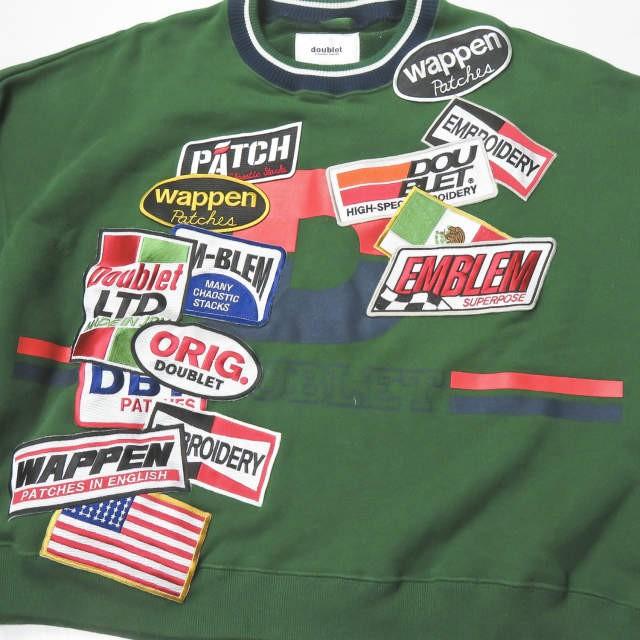 ダブレット doublet 18SS 日本製 CHAOS PATCH SWEAT SHIRT カオス  