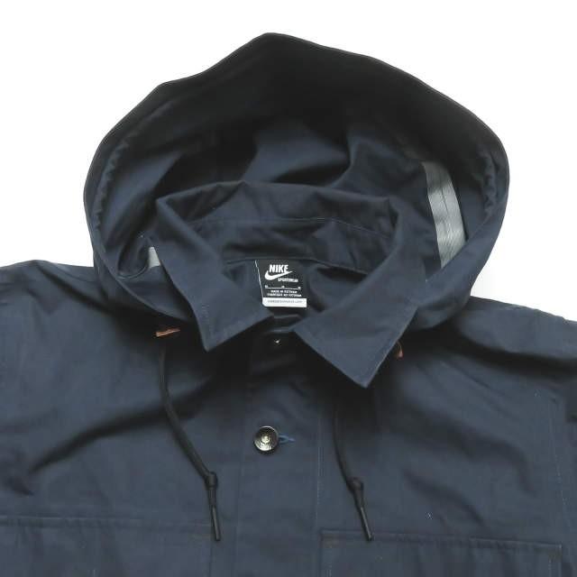 ナイキ スポーツウェア NIKE SPORTSWEAR NSW VENTILE SHIRT JACKET ベンタイルシャツジャケット 503845-410 M ネイビー フード ブルゾン アウター |  | 03