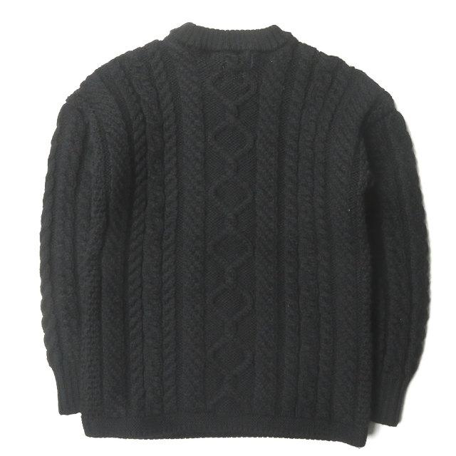 ベドウィン BEDWIN & THE HEARTBREAKERS x GUERNSEY WOOLLENS 別注 MOCK TURTLE-NECK GANSEY CABLE SWEATER “ASHER” ガンジーセーター 1 ケーブルニット |  | 01