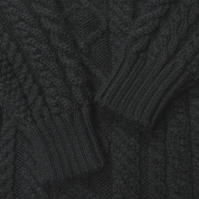 ベドウィン BEDWIN & THE HEARTBREAKERS x GUERNSEY WOOLLENS 別注 MOCK TURTLE-NECK GANSEY CABLE SWEATER “ASHER” ガンジーセーター 1 ケーブルニット |  | 05