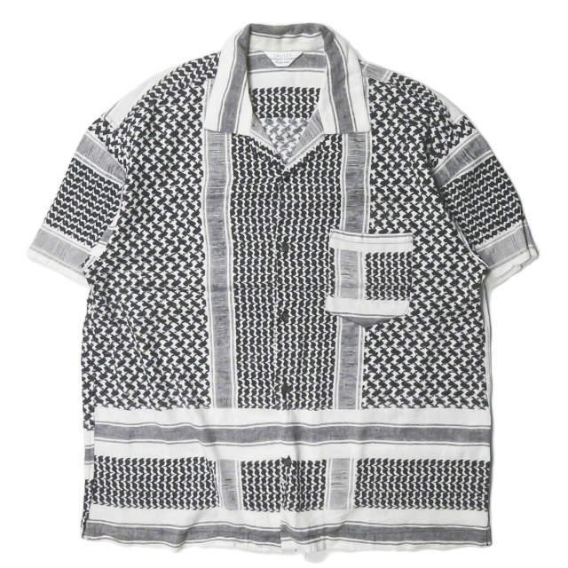 アンユーズド UNUSED 19SS 日本製 afghan print short-sleeve shirt