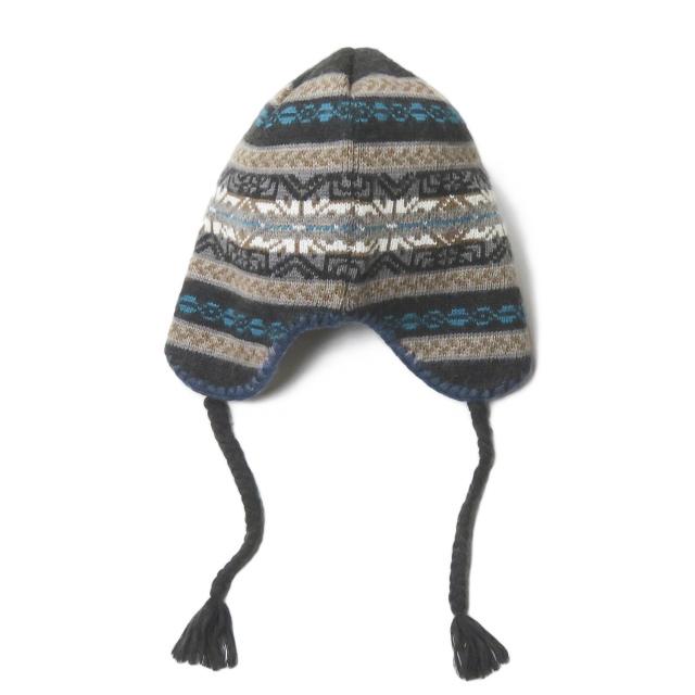 ザ・ノースフェイス THE NORTH FACE 茶タグ ノルディック柄 耳当て付きニットキャップ NN85725 フリー グレー/ブラウン/ブルー等 帽子 |  | 01