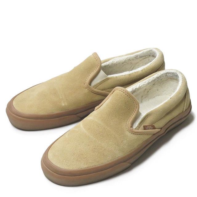 バンズ Vans スエードボアスリッポン Us9 27cm ベージュ 裏ボア スニーカー シューズ S Loopヤフーショッピング店 通販 Yahoo ショッピング
