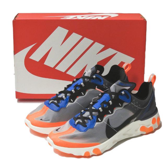 nike react grey black