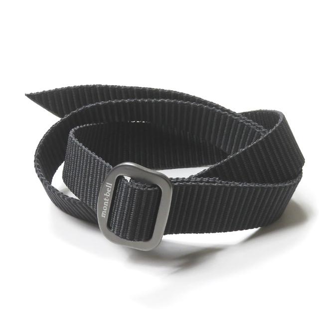 モンベル mont-bell ウェブベルト FREE ブラック ナイロン ウェビングベルト | 