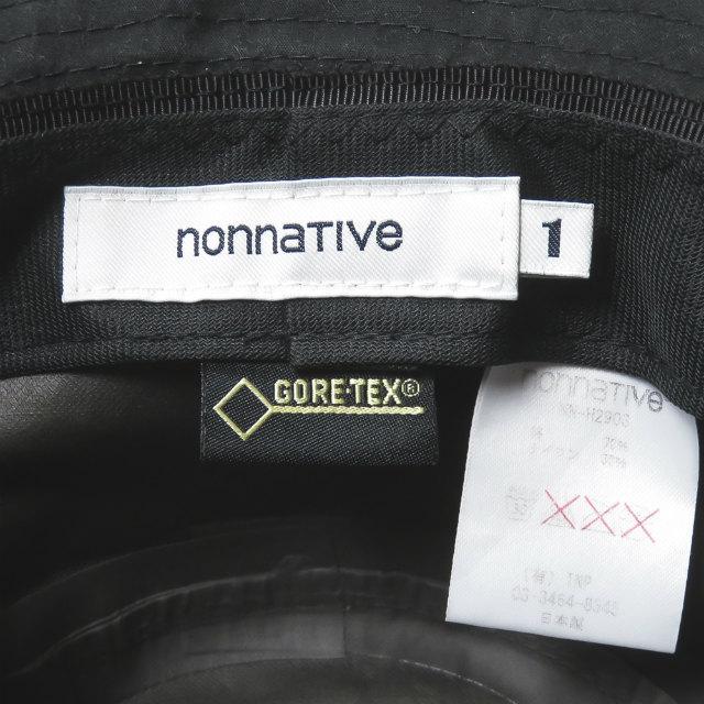 ノンネイティブ nonnative 日本製 HIKER HAT WIDE BRIM C/N RIPSTOP WITH GORE-TEX R PACLITE 2.5L ワイドブリム バケットハット NN-H2903 1 ブラック |  | 06