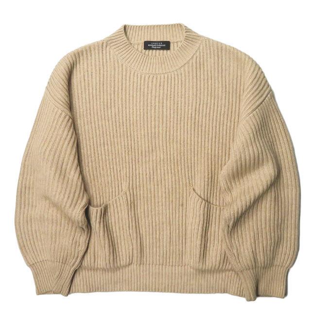 アンユーズド UNUSED 19SS 日本製 3G pullover knit コットンカシミアクルーネックニット US1606 1 ベージュ  セーター ポケット プルオーバー :s17522:LOOPヤフーショッピング店 - 通販 - Yahoo!ショッピング