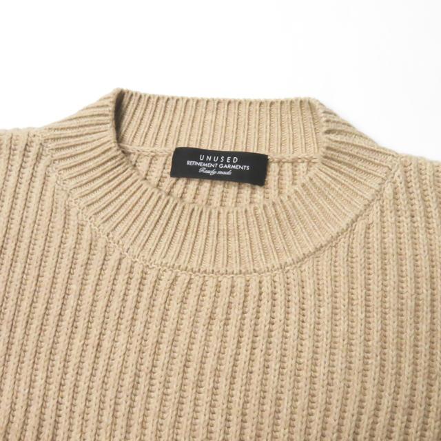 配送日指定可 UNUSED 19ss コットンカシミア pullover knit - ニット