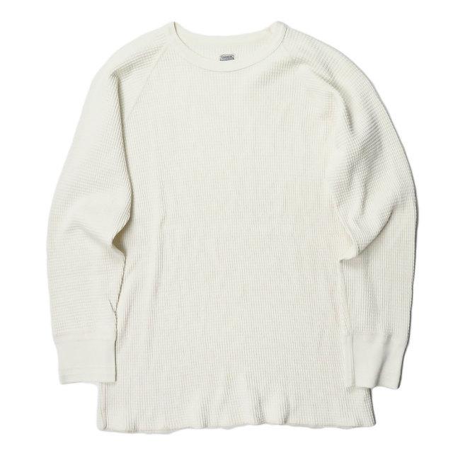 テンダーロイン TENDERLOIN 日本製 ワッフルサーマルラグランカットソー M ナチュラル 長袖 Tシャツ トップス | 