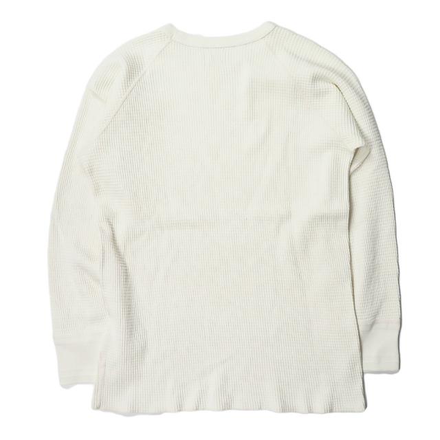 テンダーロイン TENDERLOIN 日本製 ワッフルサーマルラグランカットソー M ナチュラル 長袖 Tシャツ トップス |  | 01