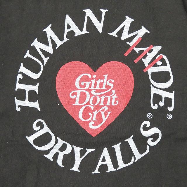 ガールズドントクライ ヒューマンメイド Girls Don't Cry x HUMAN MADE 19AW 別注 日本製 Dry Alls  T-SHIRT プリントTシャツ 2X LARGE ブラック 半袖