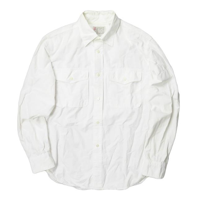 エスダブル S/DOUBLE 日本製 コットンワークシャツ 1160304 M(JP) ホワイト 長袖 STUSSY トップス | 