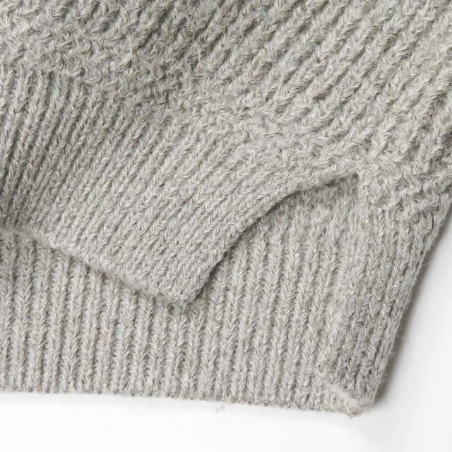 ウル URU 日本製 OVER KNIT ベビーアルパカクルーネックニット ウル URU 日本製 OVER KNIT ベビーアルパカクルーネックニット