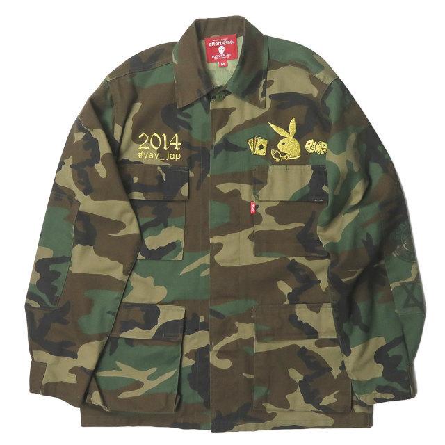 アフターベース  afterbase x VAV JAP 別注 WOODLAND CAMO JACKET ウッドランドカモジャケット M グリーン 迷彩 カモフラ ミリタリー ファティーグ | 