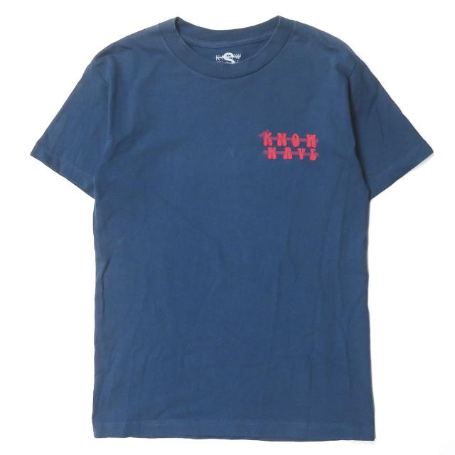 KNOW WAVE x LQQK STUDIO ノーウェーブ ルックスタジオ 別注 S/S LOGO TEE S ブルー 半袖 ロゴ Tシャツ トップス s17637 | 