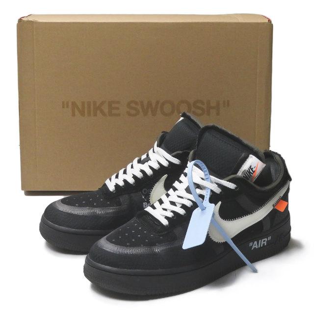 Air force 1 low top x off-white - black/white-cone-black