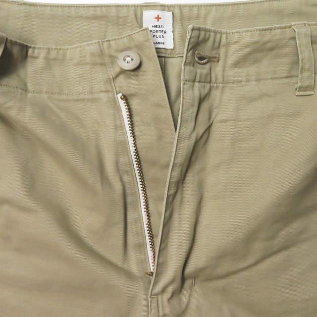 HEAD PORTER PLUS ヘッドポータープラス 日本製 カットオフチノショーツ L ベージュ ショートパンツ ボトムス s17796 |  | 03