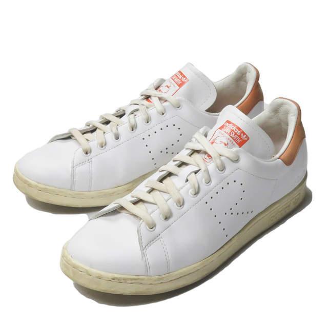 adidas by RAF SIMONS アディダス バイ ラフシモンズ STAN SMITH スタンスミス B35564 US8.5(26.5cm) ホワイト/オレンジ レザー s17865 | 