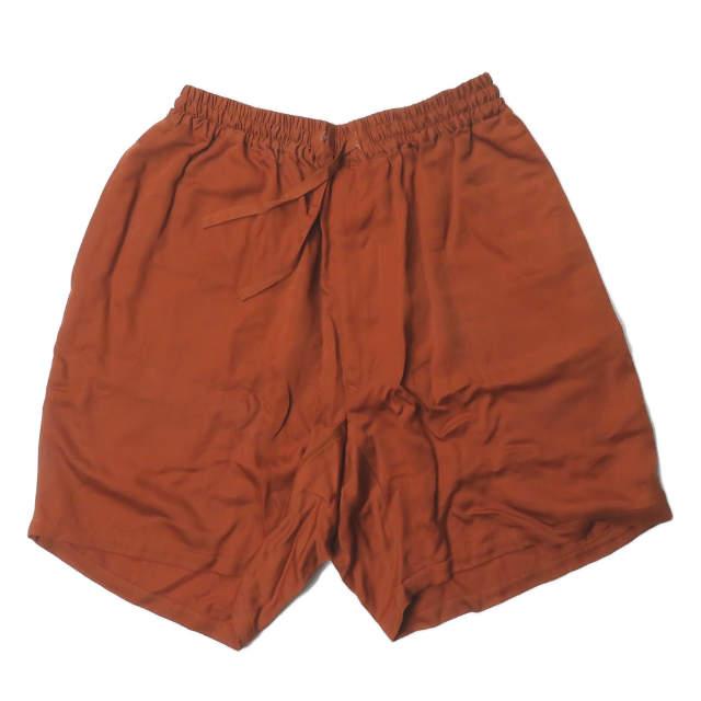 WhoWhat フーワット 日本製 EE SHORT PANTS キュプライージーショーツ S ブラウン ショートパンツ ボトムス s17917 | 