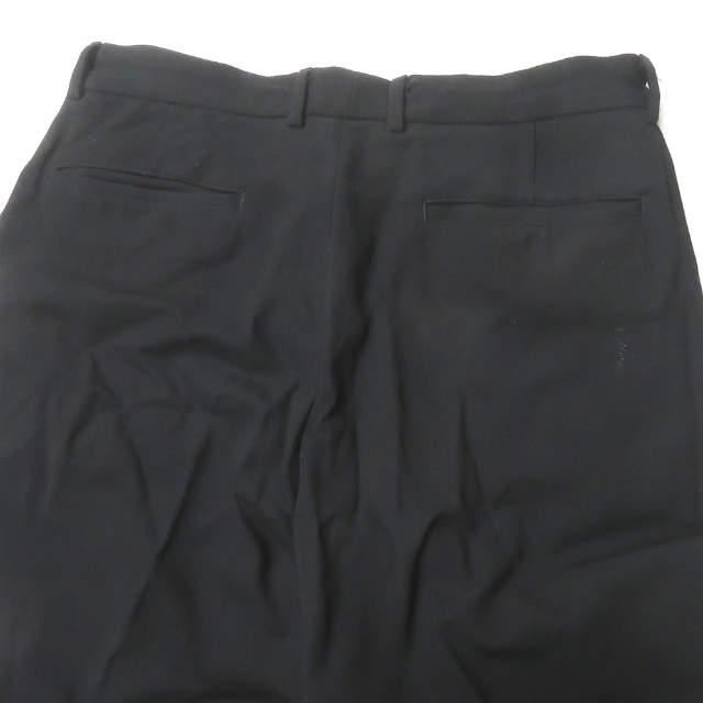 VAINL ARCHIVE ヴァイナルアーカイブ 18SS 日本製 PAUL-PT ワイドテーパードパンツ 2218015 L ブラック スラックス ボトムス s17919 |  | 05