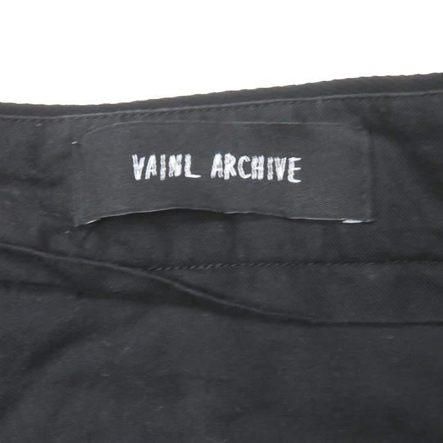 VAINL ARCHIVE ヴァイナルアーカイブ 18SS 日本製 PAUL-PT ワイドテーパードパンツ 2218015 L ブラック スラックス ボトムス s17919 |  | 07